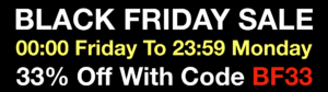Black Friday Sale 33% Off